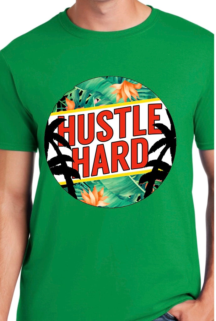 Hustle Hard palm trees