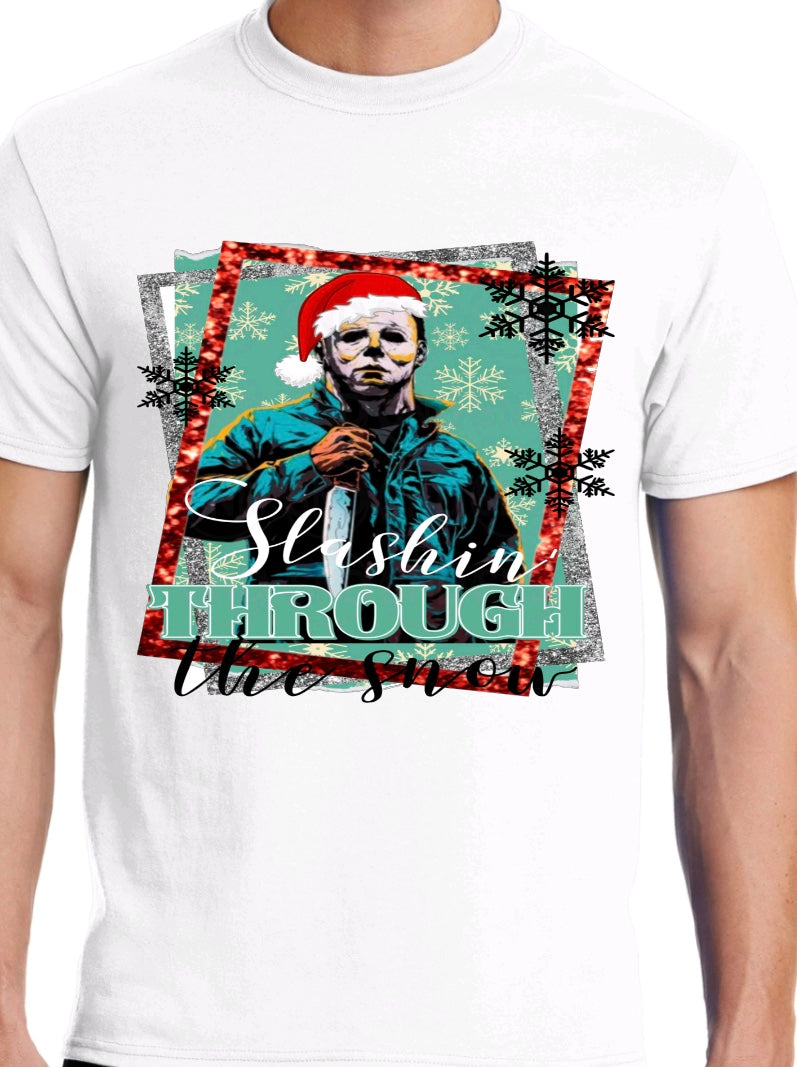 Slashin Through The Snow XMAS TEE “limited Time only”