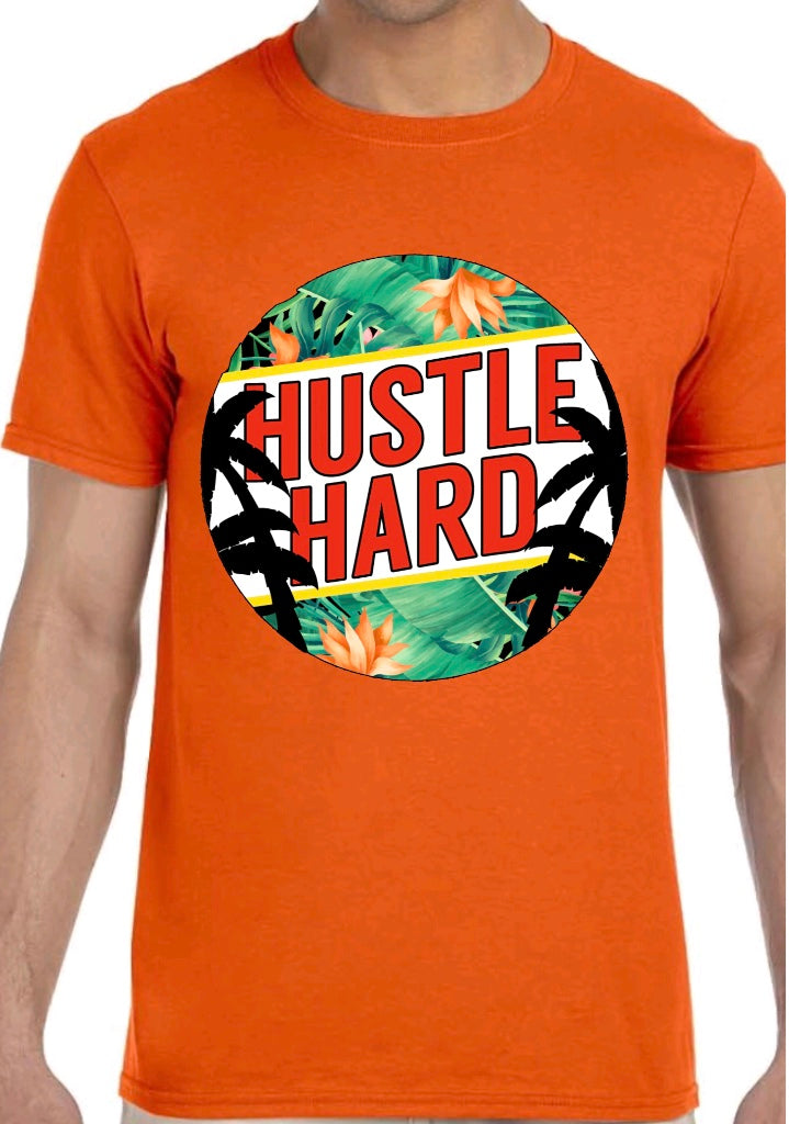 Hustle Hard palm trees