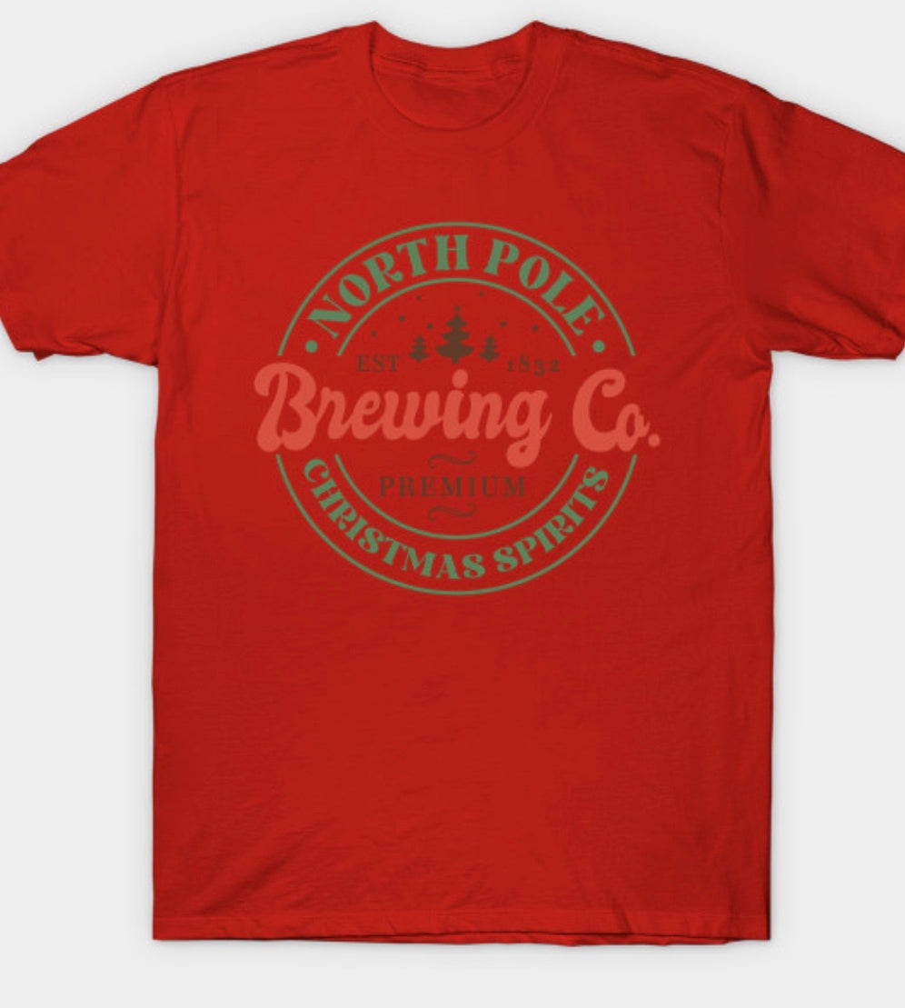 North Pole Brewing Co XMAS TEE “limited Time only”