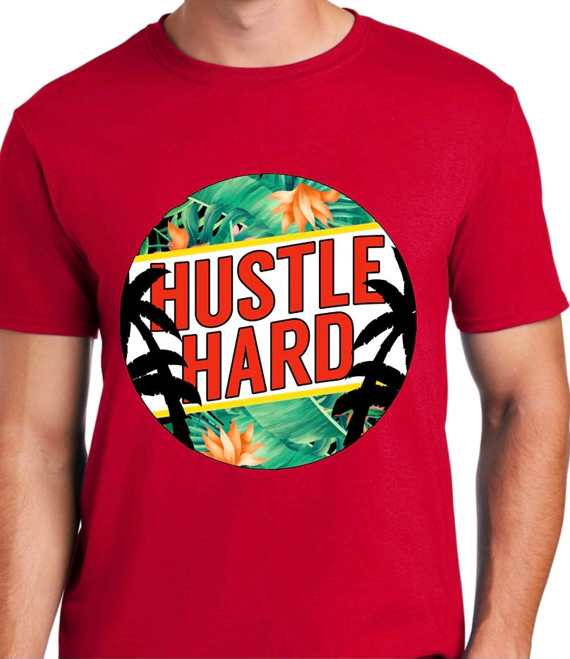 Hustle Hard palm trees