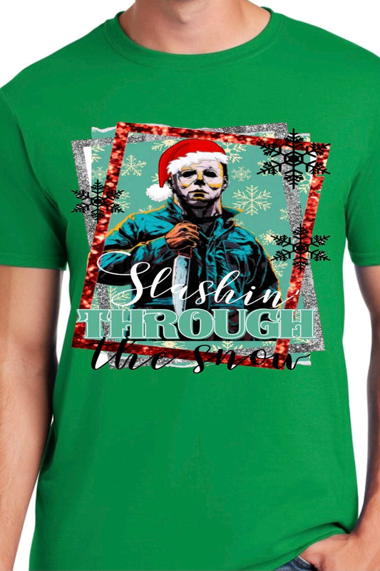 Slashin Through The Snow XMAS TEE “limited Time only”