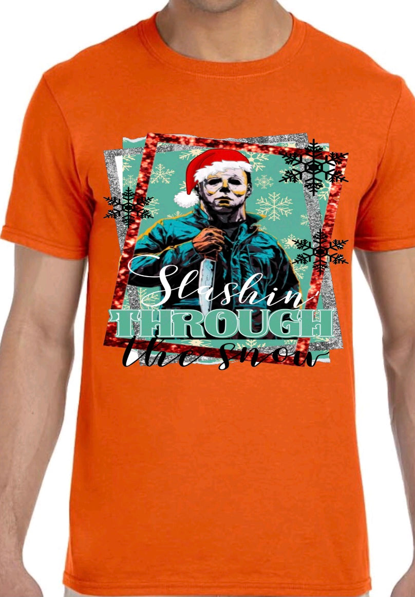 Slashin Through The Snow XMAS TEE “limited Time only”